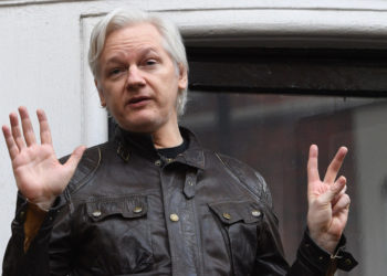 Julian Assange cumple casi siete años en la embajada de Ecuador en Londres. Foto: EFE.