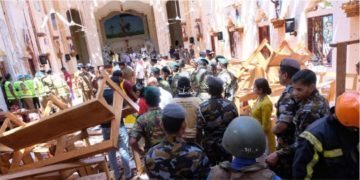 Ataque a una de las iglesias en Sri Lanka. Foto: EFE