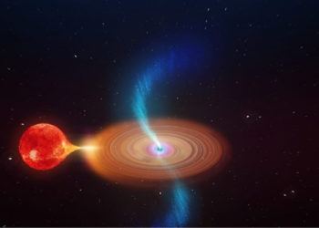 V404 Cygni se identificó por primera vez como un agujero negro en 1989.  Crédito: ICRAR